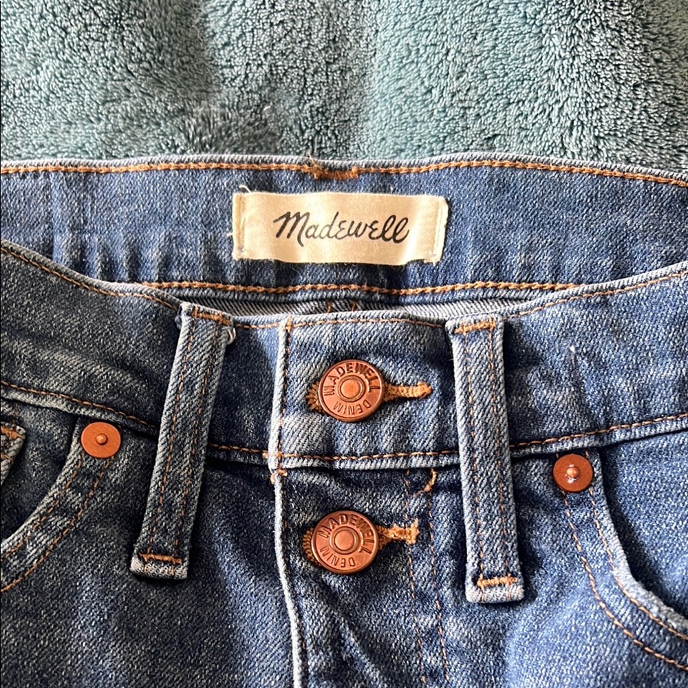 Madewell High-Rise Skinny Jeans in Blue Denim